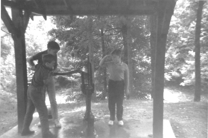 David, Alan and Mark at pump